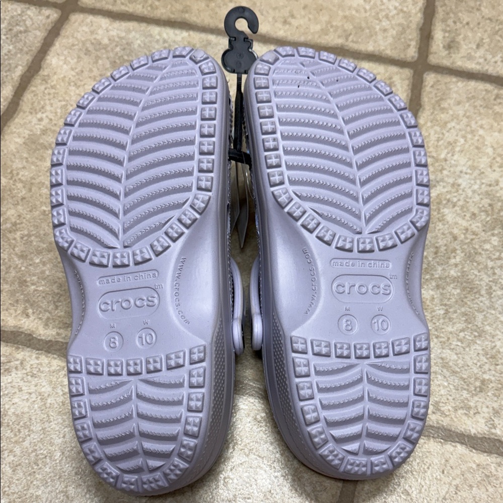 CROCS Metallic Purple Mules - Picture 3 of 4